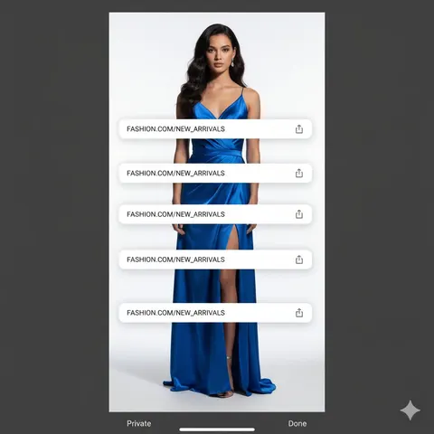 Studio Portrait with Digital UI Overlay
