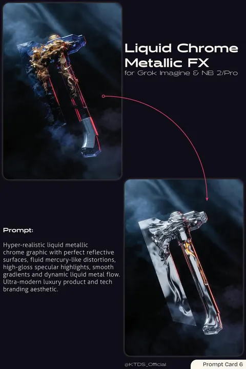 Liquid Chrome Metallic FX Prompt