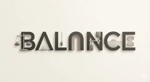 Minimalist Typographic Illustration Conveying Meaning