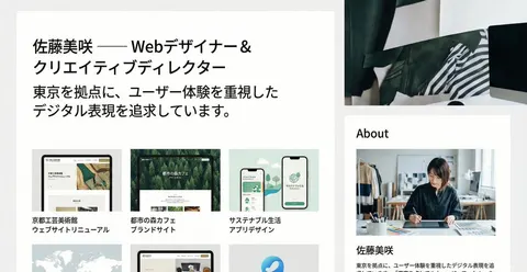 Portfolio image for a fictional web designer