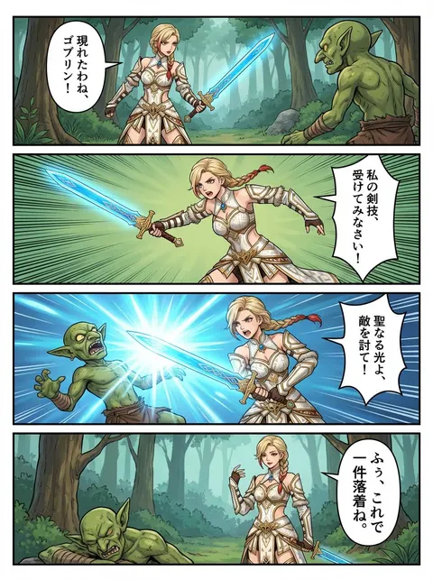 原创女战士安娜四格RPG漫画
