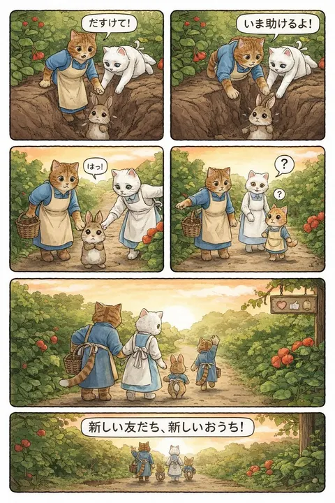 Converting Video to 4-Panel Manga