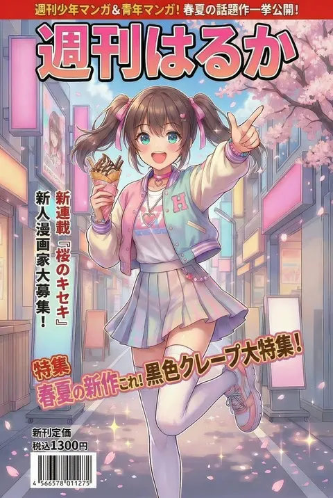 Manga Magazine Cover Prompt for Nano Banana Pro