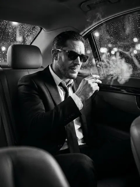 Cinematic Noir Luxury Car Portrait