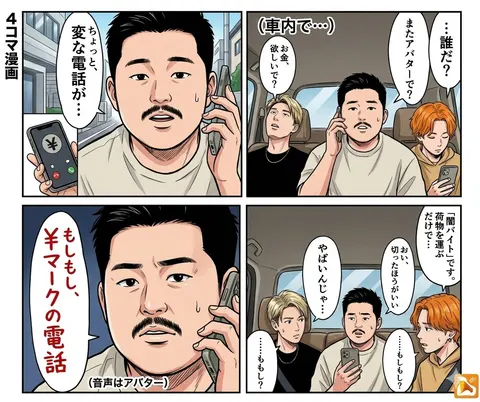 4-Panel Manga: Anonymous and Mask