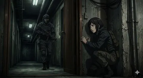Anime Stealth Scene with Keystoning Angle