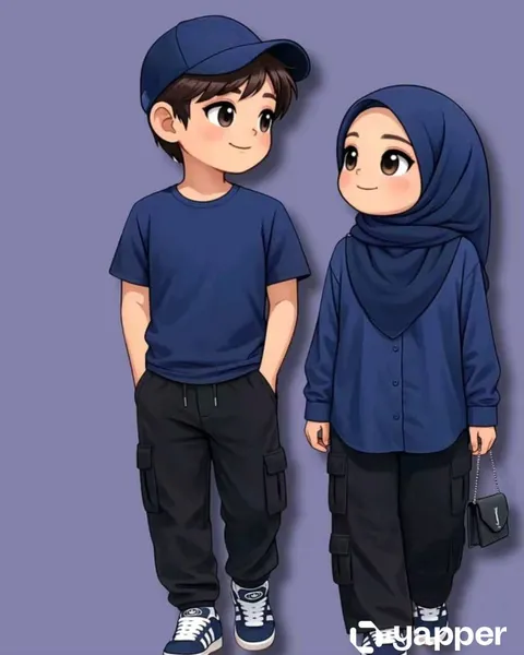 Anime Couple Vector Illustration