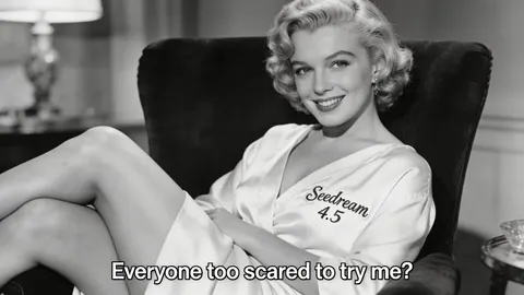 Archival Film Still of a Glamorous Femme Fatale