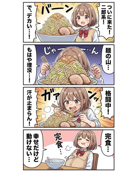 南ami吃拉面四格漫画