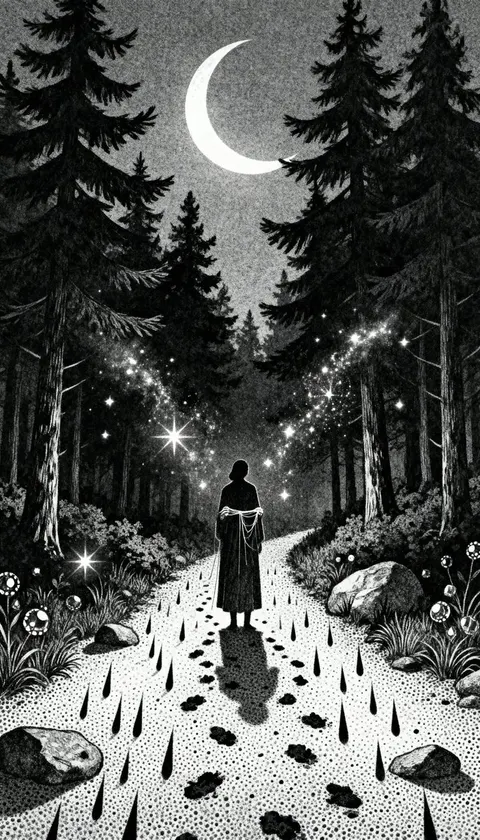 Gothic Stipple Art Poem Visualization
