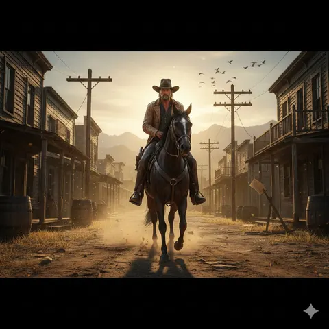 Gritty Western Gunslinger Scene Prompt