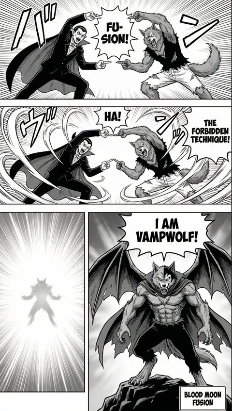 Manga Page: Dragon Ball Z Fusion Technique