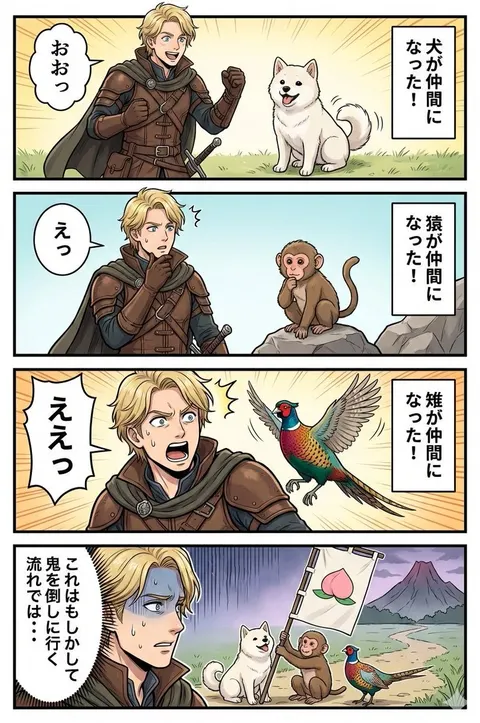 Google Nano Banana Manga: One Person and Three Animals