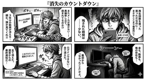 Four-Panel Manga: Countdown to Disappearance