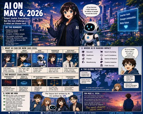 Future AI Anime Comic Infographic
