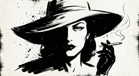 Ink Noir Portrait Generation Prompt