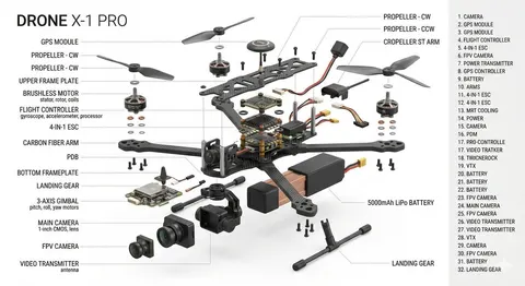 Exploded View Product Design Diagram Prompt