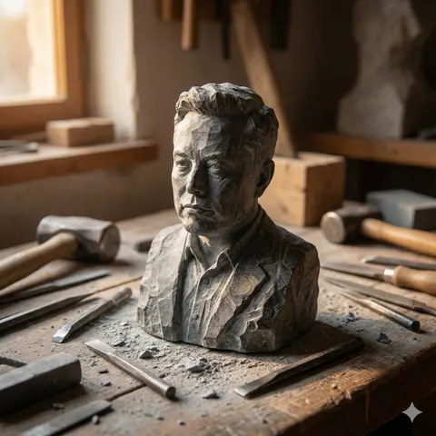 石雕人像概念图
