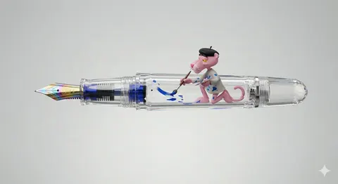 粉豹钢笔 3D 渲染