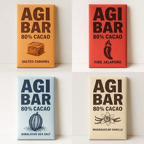 Minimalist Chocolate Packaging Grid for New Flavors