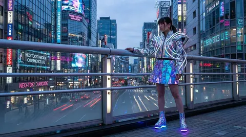 都市近未来日裔美女