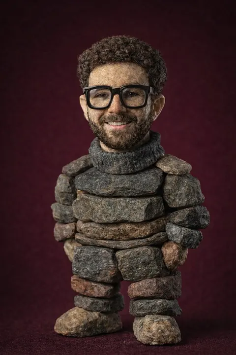 Handcrafted Stone Figurine Transformation Prompt