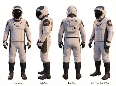 Character Sheet for 3D Model Generation