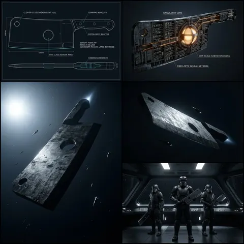 厨具变身星际战舰概念图