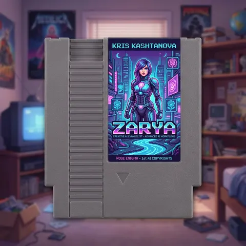 社交简介转 NES 卡带封面图