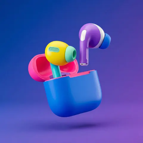 分段物体高端 3D 渲染图