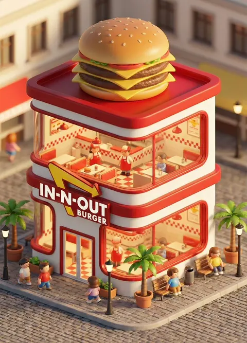 3D Q 版品牌概念店设计图