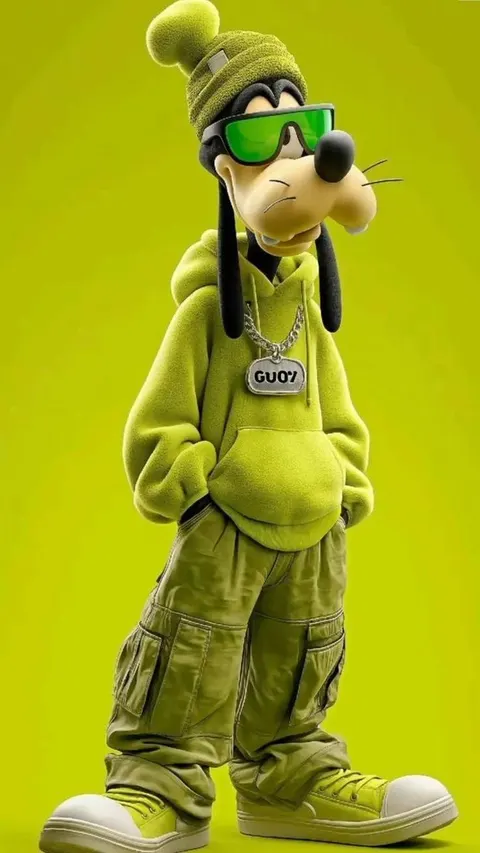 3D Anthropomorphic Dog in Streetwear