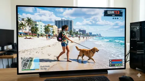 GTA 6 In-Game Footage Test Prompt