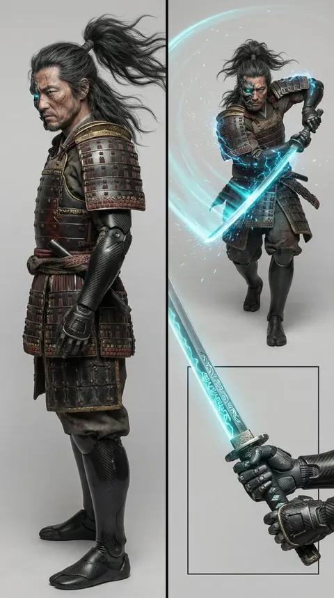 未来武士战士角色设计