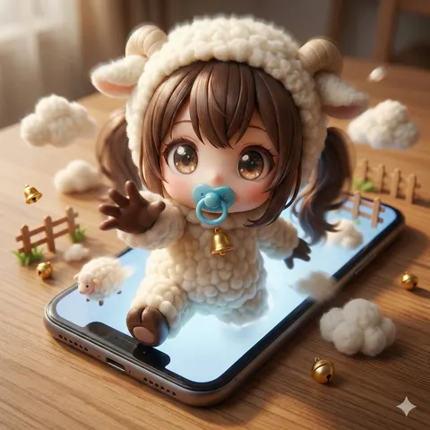 Character Emerging from Smartphone Screen (Forced Perspective)