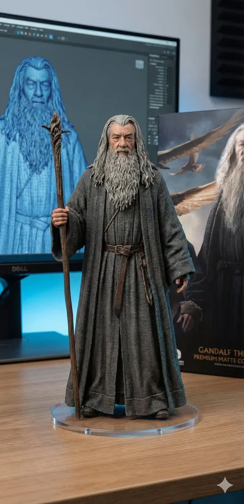 1/7 比例手办电商产品图