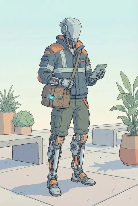 Humanoid Mech Generator for Urban Life
