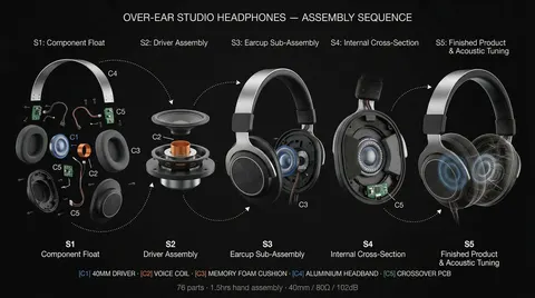 Product Assembly Sequence Timeline