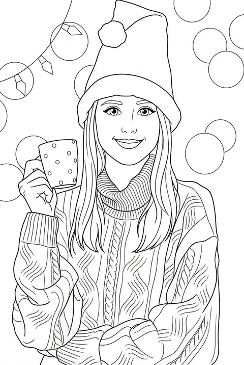 Convert Photo to Black and White Coloring Page