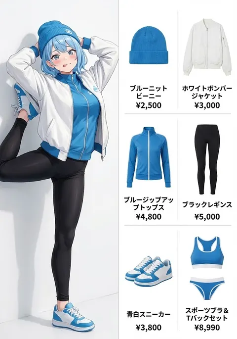 OOTD (Outfit of the Day) Fashion Diagram Prompt