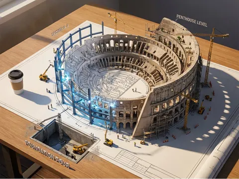 史诗级3D建筑蓝图觉醒场景