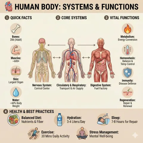 Ultra-Clean Anatomy Infographic Prompt