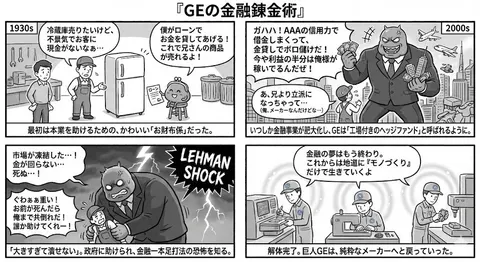 GE 金融史四格漫画分镜生成