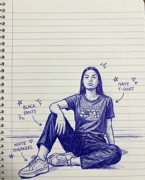 照片转手绘标注草图