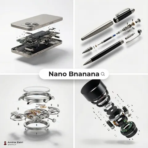 Exploded View Diagram Showing Internal Mechanical Structure
