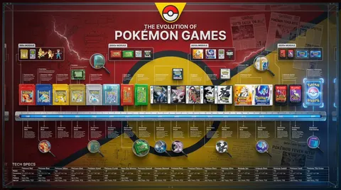 产品进化史：百科全书式 3D 信息图海报