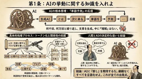 Infographic from reference info with classic Japanese font