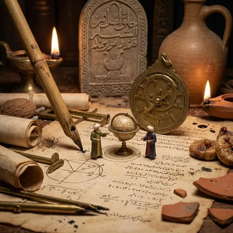 Historical Macro Diorama: Culinary Atlas Grid