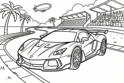 Coloring book line art prompt for Nano Banana Pro