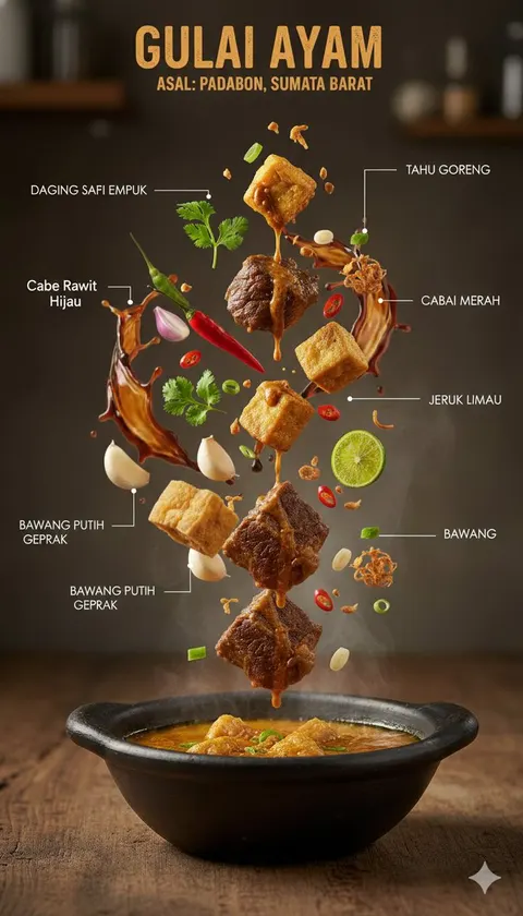 印尼美食信息图（浮空食材）